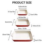 Sweejar Navy Ceramic Bakeware Set for Cooking