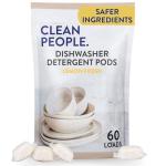 Clean People Dishwasher Pods - 60 Count Lemon Verbena