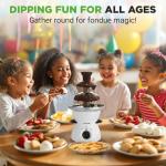 3-Tier Electric Chocolate Fondue Fountain Machine