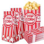 Voisen 100 Pack Paper Popcorn Bags for Movie Nights
