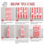 Voisen 100 Pack Paper Popcorn Bags for Movie Nights