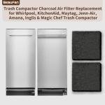 6 Pack Charcoal Air Filter for Trash Compactors