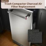 6 Pack Charcoal Air Filter for Trash Compactors