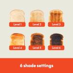 Bella 4 Slice Slim Toaster with Shade Control