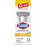Glad 4 Gal Lemon Fresh Clorox Trash Bags