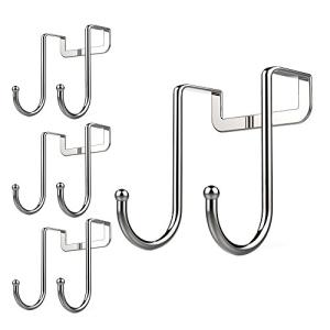 Double Hooks for Doors - Pack of 4