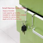 Double Hooks for Doors - Pack of 4
