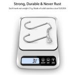 Double Hooks for Doors - Pack of 4