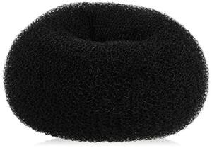 Diane Jumbo Black Hair Donut, 5.5-Inch