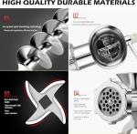 Manual Meat Grinder for Homemade Sausage and Burgers