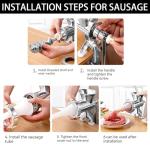 Manual Meat Grinder for Homemade Sausage and Burgers