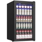 Icyglee 126 Can Beverage Refrigerator with Glass Door