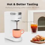 Chulux Slim Single Serve Coffee Maker - Pearl White