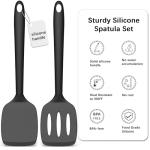 Silicone Spatula Set - High Heat Resistant, 2 Pack