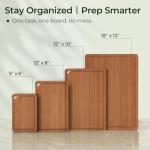 Keechee Bamboo Cutting Board Set for Chopping
