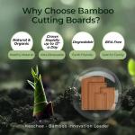 Keechee Bamboo Cutting Board Set for Chopping