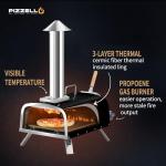 12" Outdoor Dual-Fuel Pizza Oven with Accessories