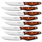 JXWING 8-Piece German Stainless Steel Steak Knives