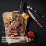 JXWING 8-Piece German Stainless Steel Steak Knives