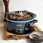 FYNORI 4-Quart Classic Slow Cooker in Black