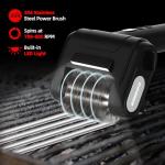 Rechargeable Electric Grill Brush with LED Light