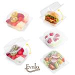 100 Clear Plastic Food Containers with Lids