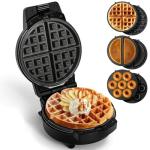 3-in-1 Mini Waffle Maker with Removable Plates