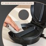 3-in-1 Mini Waffle Maker with Removable Plates