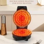 3-in-1 Mini Waffle Maker with Removable Plates