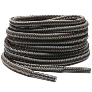 DELELE 28-Inch Round Boot Laces - Light Gray Brown