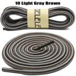 DELELE 28-Inch Round Boot Laces - Light Gray Brown