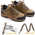 DELELE 28-Inch Round Boot Laces - Light Gray Brown