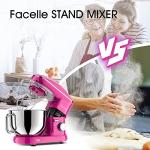 Facelle 660W Stand Mixer with 6.5 QT Bowl