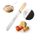 Coarse Serrated Bread Knife with Wooden Handle