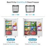 iSPECLE Adjustable Freezer Organizer Bins - 3 Pack