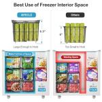 iSPECLE Adjustable Freezer Organizer Bins - 3 Pack