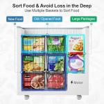 iSPECLE Adjustable Freezer Organizer Bins - 3 Pack