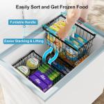 iSPECLE Adjustable Freezer Organizer Bins - 3 Pack
