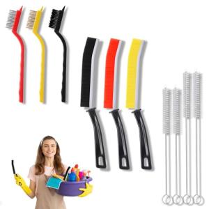 10 Pack Crevice Cleaning Brush Set for Tough Messes