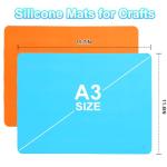 Silicone Mats for Crafts and Table Protection - 2 Pack