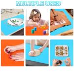 Silicone Mats for Crafts and Table Protection - 2 Pack