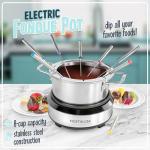 Nostalgia Electric Fondue Pot Set with Forks
