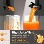 Mokero 6-Inch Cold Press Juicer for Whole Veggies