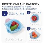 Freshpack 247 Large Reusable Food Storage Bags