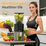 Mokero 6-Inch Cold Press Juicer for Whole Veggies