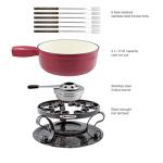Swissmar Lugano 2-Quart Cast Iron Fondue Set
