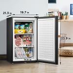 Midea 3.0 Cu Ft Black Upright Freezer