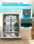 BLACK+DECKER 24" Built-In Dishwasher with Stainless Steel Tub