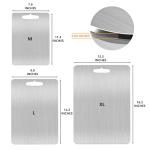 YEAVS Heavy Duty Stainless Steel Cutting Board