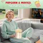 Oil-Free Electric Popcorn Maker - 2QT Size